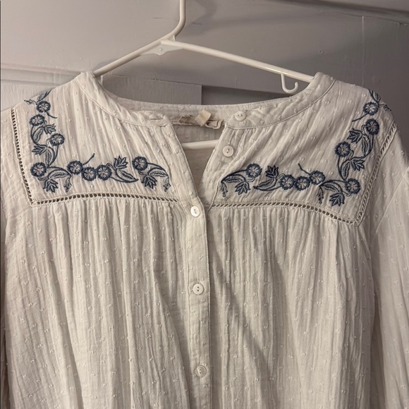 Embroidered White Fat Face Blouse - Picture 3 of 5
